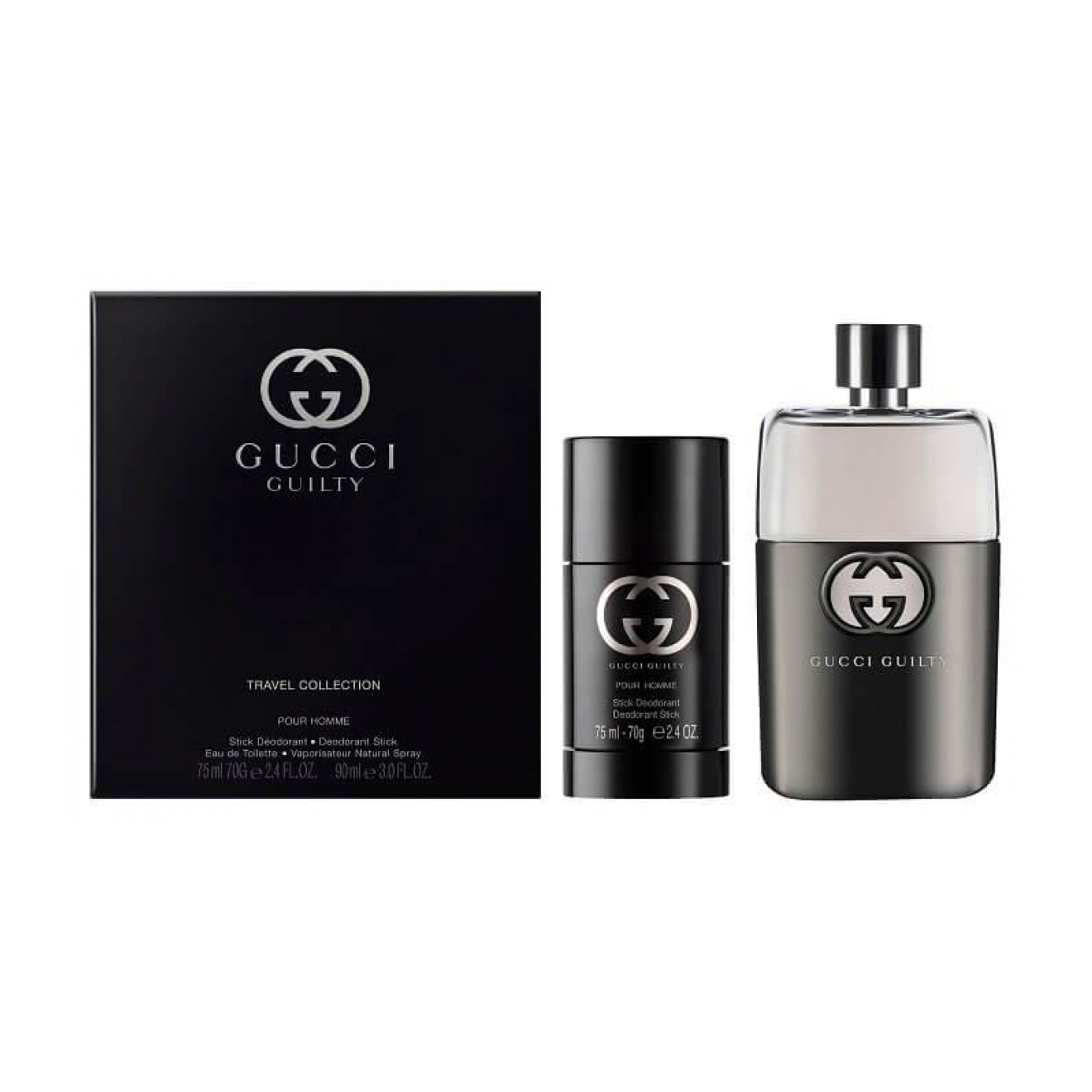 Уцінка! Парфумований набір чоловічий Gucci Guilty Pour Homme (туалетна вода, 90 мл + дезодорант-стік, 75 мл)